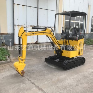 铭通小型履带挖掘机建筑工地微型挖机农用开荒小勾机结构紧凑
