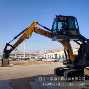 火车皮推平铲 公铁两用挖机改装 铁路货场升降驾驶室 升高驾驶楼
