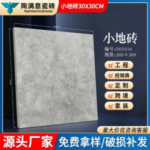 佛山瓷砖小地砖300x300mm客厅防滑小地砖商场走廊瓷砖哑光地面砖