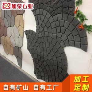 石材厂家精品景观石小方块园林公园石材装饰景观铺路工程拼花