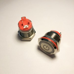 大电流金属按钮短款开关12mm16mm19mm防水防尘