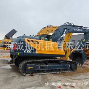 出售中型二手现代220LC-9S挖掘机车况出口海外