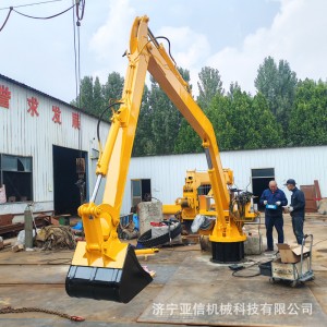 固定式抓木机 挖机臂式电动液压抓草机 物料处理上料机