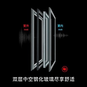 农村自建房窗户断桥铝系统落地窗室内客厅内开内倒铝合金门窗家用