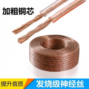 厂家直销无氧铜家装工程音箱线喇叭线音频线100-600芯全铜金银线