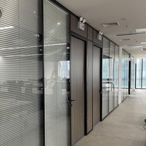玻璃隔断墙铝合金百叶隔断墙办公隔断厂房医院屏风办公室高隔断墙