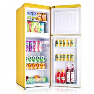 志高大容量复古冰箱小型美式怀旧家用双开门冷藏冷冻柜宿舍租房