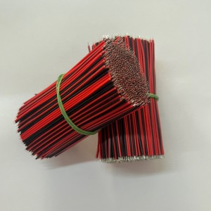 1571-28AWG电子线 2P红黑排线 2468并线 环保PVC两头上锡