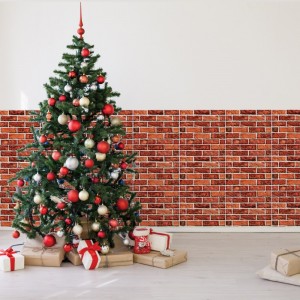 PVC仿真砖块3D立体墙贴 卧室阳台厨房窗户背景装饰带背胶自粘墙纸