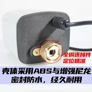 三线二控黄铜螺纹电动球阀AC/DC防水PPR风机盘管不锈钢电动二通阀