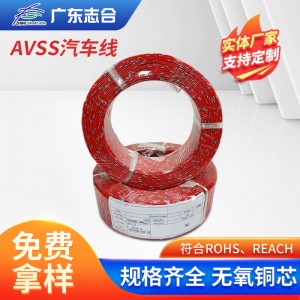 现货批发AVSS汽车线无氧铜芯喷环线花点线0.3/0.5/0. 65平方银环线