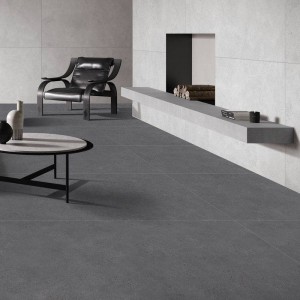 瓷砖批发素色微水泥客餐厅通体地砖柔光精雕釉简约风地板砖75*150