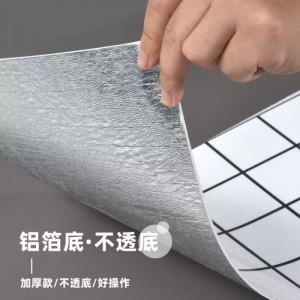 仿瓷砖大理石贴纸墙面翻新装饰背景墙铝塑板墙贴自粘防水防潮遮丑