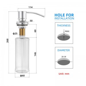 厨房皂液器压取器洗洁精水槽按压器家用洗碗槽洗涤灵PP瓶