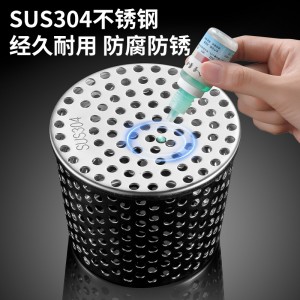 304不锈钢圆型内插110管排水口过滤网天台防鼠侧排下水管道网罩