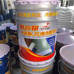 聚合物水泥基JS复合防水涂料地下室卫生间防潮墙面水池漏材料防漏