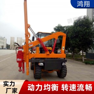 （面议）定制履带波形围栏打拔钻一体机定位准确断气刹高速公路护栏打桩机