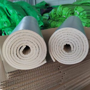 跨境自粘铝箔隔热保温棉屋顶彩钢阳光房隔音棉楼顶白色橡塑保温板