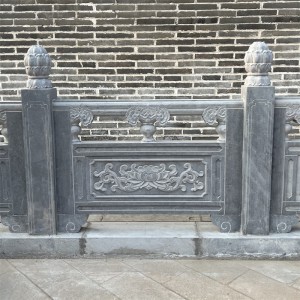 供应厂家定制石栏杆青石浮雕景区河道花岗岩汉白玉石雕栏杆板防护