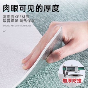 亚麻自粘墙纸水泥墙墙贴3D立体防水防潮防霉卧室翻新壁纸墙贴纸